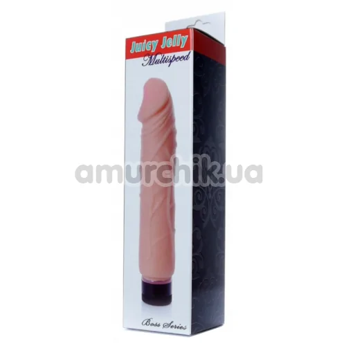 Вибратор Juicy Jelly Multispeed, телесный