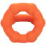 Эрекционное кольцо для члена Alpha Liquid Silicone All Star Ring, оранжевое - Фото №7