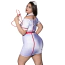 Костюм медсестры JSY Sexy Lingerie P61115, бело-красный: платье + головной убор + ремень + стетоскоп - Фото №5