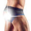 Трусы мужские с открытыми ягодицами Svenjoyment Underwear Jock 2120216, черно-синие - Фото №2