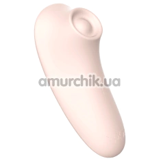 Кліторальний вібратор з пульсацією Kissen Rosebud, світло-рожевий - Фото №1