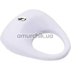 Виброкольцо Lit-Up Silicone Stimu-Ring 7, белое - Фото №1