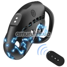 Пояс верности с электростимуляцией Lockink Sevanda Nautilus Estim Remote Control Chastity Cage, черный - Фото №1