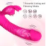 Вібратор з підігрівом Boss Series Silicone Rabbit Vibrator Powerful Licking, рожевий - Фото №7