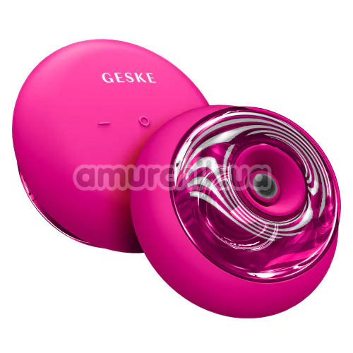 Ультразвуковой массажер для лица и тела Geske Sonic Cool & Warm Face and Body Massager 9 in 1, ярко-розовый