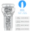 Набор Kiiroo Interactive Suction Device + Stroker: интерактивная насадка PowerBlow + мастурбатор Kiiroo Feel Pocket Male Masturbator PBC (Crystal Texture) - Фото №20