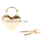 Набор из 2 замков с ключами Liebe Seele Heart-Shaped Lock, золотой - Фото №1