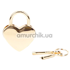 Набор из 2 замков с ключами Liebe Seele Heart-Shaped Lock, золотой - Фото №1
