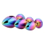 Набор из 3 анальных пробок с радужным кристаллом Gleaming Love Multicolour Plug Set, радужный - Фото №2
