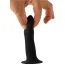 Фалоімітатор Solid Love Premium Silicone Dildo 5, чорний - Фото №9