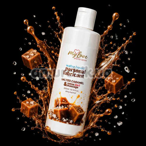 Масажний лубрикант MyLove Aroma Series Personal Lubricant 2in1 Salted Caramel - солона карамель, 300 мл