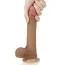 Фаллоимитатор Dual-Layered Silicone Nature Cock LV4005, коричневый - Фото №6