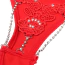 Трусики-стрінги Star Night Floral And Rhinestone G-Strings, червоні - Фото №7