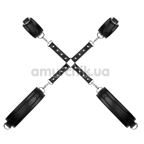 Фиксаторы для рук и ног Bedroom Fantasies Cuffs & Hogtie Set, черные