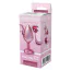 Анальна пробка із рожевим кристалом Gleaming Love Pearl Pink Plug Heart M, рожева - Фото №3