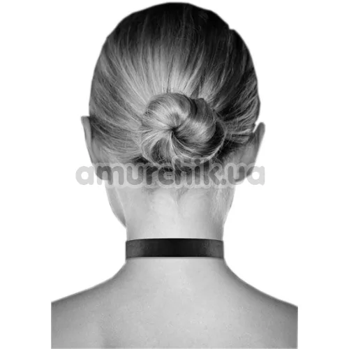 Ошейник Bijoux Pour Toi Heart Lock, чёрный
