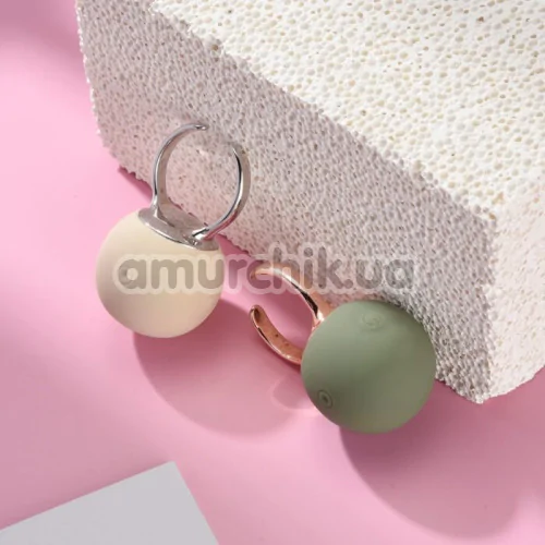 Кліторальний вібратор Sweet Em Velvet Lure Ring, зелений