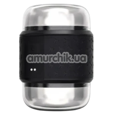 Мастурбатор з вібрацією Passion Play Vibrating Double Stroker, чорний - Фото №1