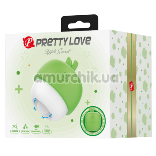 Симулятор орального секса для женщин Pretty Love Apple Secret, зеленый