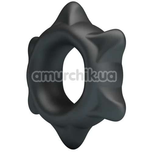 Эрекционное кольцо Crazy Bull Super Soft Silicone Ethaniel, черное - Фото №1