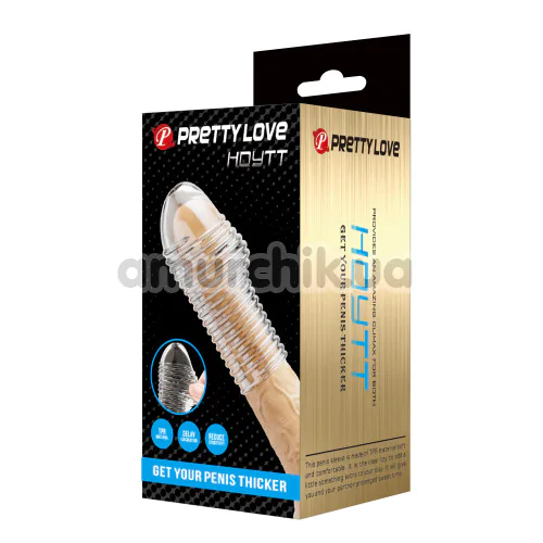 Насадка на пеніс Pretty Love Hoytt, прозора