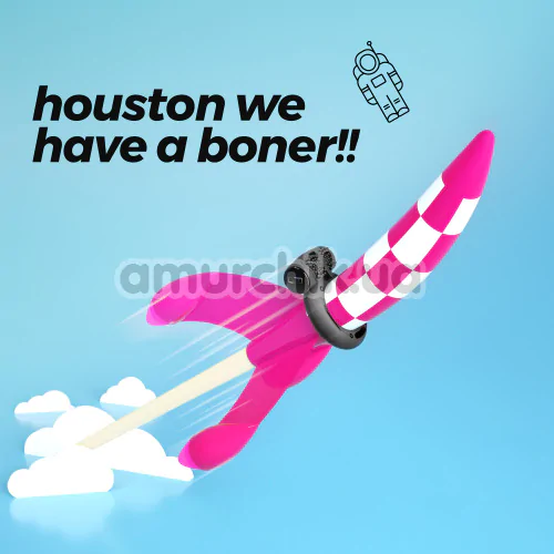 Виброкольцо для члена Crushious Booster Vibrating Cockring, черное