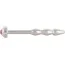 Уретральна вставка із червоним кристалом Sextreme Steel Jewel Cockpin, срібна - Фото №2