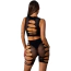 Комплект JSY Sexy Lingerie WW7172, черный: топ + шорты - Фото №2