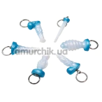 Брелок у вигляді пеніса Univibe в асортименті, біло-блакитний - Фото №1