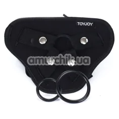 Трусики для страпона Get Real Strap-On Deluxe Harness, черные - Фото №1