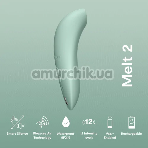 Симулятор орального сексу для жінок We-Vibe Melt 2 (ві вайб мелт 2 бірюзовий)