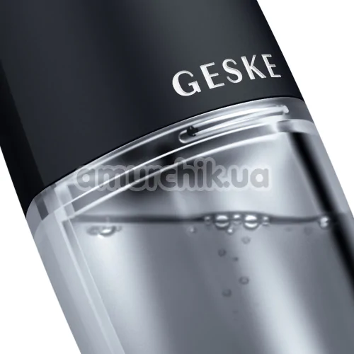 Пристрій для очищення шкіри обличчя Geske Aqua-Stream Face Cleanser 8 in 1, чорний