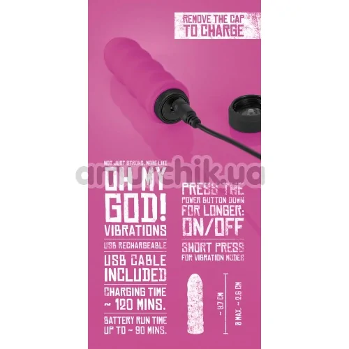 Клиторальный вибратор Power Vibe Collection Wavy, розовый