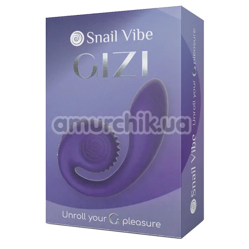 Вибратор для клитора и точки G Snail Vibe Gizi, фиолетовый