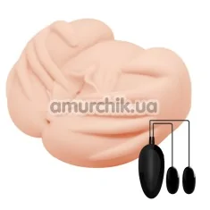 Искусственная вагина и анус с вибрацией Crazy Bull Vagina And Anal 22Z-1, телесная - Фото №1