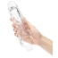 Насадка на пеніс Size Up 1 Inch See-Thru Stretch Penis Extender With Pleasure Dots & Ball Loop, прозора - Фото №9
