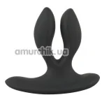 Анальна пробка з вібрацією XouXou Vibrating Expander Butt Plug, чорна - Фото №1