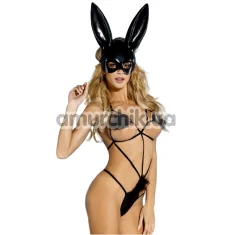Костюм зайчика Sunspice Teddy Lingerie черный: боди + маска - Фото №1