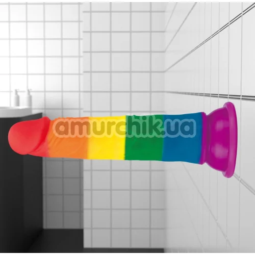 Фаллоимитатор LoveToy Prider 7, радужный