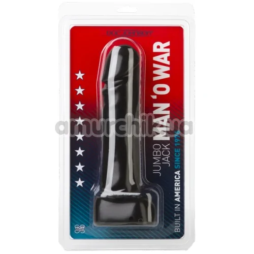 Фалоімітатор Jumbo Jack Man'O War, чорний