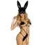 Костюм зайчика Sunspice Teddy Lingerie черный: боди + маска - Фото №1