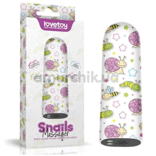 Клиторальный вибратор Snails Massager, белый