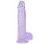 Фаллоимитатор Realrock Crystal Clear Dildo Realistic 5, фиолетовый - Фото №1