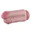 Подвійний фалоімітатор-насадка Hismith Two Cocks One Hole Silicone Dildo 8.5, тілесний - Фото №4