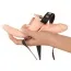 Подвійний страпон з вібрацією Vibrating Double Strap-On, тілесний - Фото №8