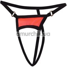 Трусики-стринги Crotchless String 2321564, черные - Фото №1
