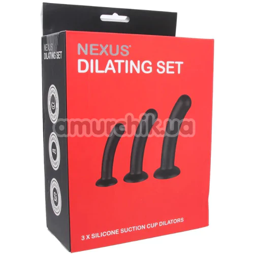 Набір фалоімітаторів Nexus Dilating Set, чорний