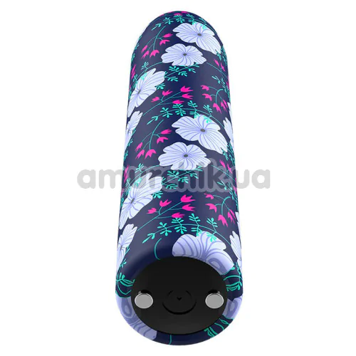 Клиторальный вибратор Custom Bullets Spring, темно-синий