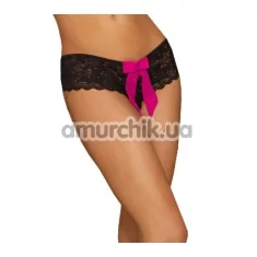 Трусики-шортики женские Crotchless Ribbon Bootyshort - Фото №1