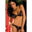 Комплект 2-Piece Lace Peek-a-Boo Bra & Crotchless Thong Set, черный: бюстгальтер + трусики-стринги - Фото №3
